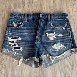 Abercrombie & Fitch ripped Jean shorts, size 2